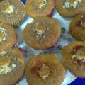cupcakes de fresa y kiwi con relleno de nutella
