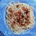 Spaghetti con gambas al ajillo