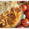 Macarrones con Tomate, Chorizo y Queso