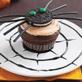 Pastelitos (cupcakes) en forma de araña