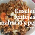 Ensalada de Lentejas con Zanahoria y Pepino