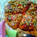 Pizza Multicolor con masa al estilo Nikichan la[...]
