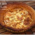 Quiche de pera caramelizada y queso de cabra