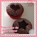 Cupcakes de Red Velvet con Chocolate