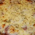 Pizza con masa de calabacín