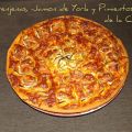 Pizza de Berenjena, Jamon York, Pimiento y[...]