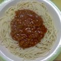 espaguetis con salsa de tomate y carne picada ([...]
