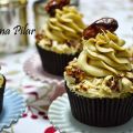 Cupcakes con almendras garrapiñadas