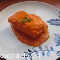 BACALAO EN SALSA  DE PIQUILLOS