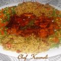 Pechugas de pollo orgánico al curry con arroz[...]