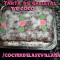 Tarta de galletas de coco