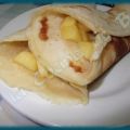 Crepes rellenas de manzana