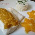 Merluza en salsa de naranja con arroz (th)