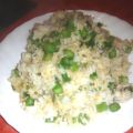 Arroz frito con espárragos