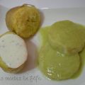 Medallones de merluz en salsa de judías verdes