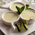 Sopa fría de yogur, pepino y hierbabuena