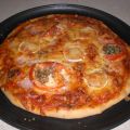 Pizza de queso de cabra y tomate natural Th