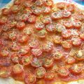 Pizza de tomatitos cherry