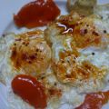 huevos fritos con pimiento y pimentón