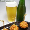 Brochetas de  Champiñones y Jamón a la Cerveza