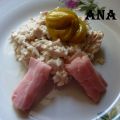 Ensalada de arroz, pollo y atún
