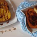 Torrijas de flan con caramelo