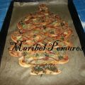 Pizza árbol de navidad.