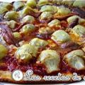 Pizza de anchoas y alcachofitas