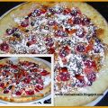Pizza  Dulce  de  Cerezas y Piñones