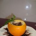 Mousse de Naranja con virutas de Chocolate