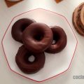 Donuts de plátano y chocolate al microondas