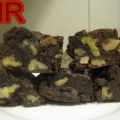 Brownies de nueces de coco o cafe