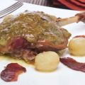 Confit de pato al horno con uvas