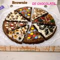 Pizza Brownie de CHOCOLATE.