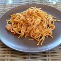 Espaguetis integrales con salsa ligera