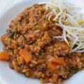 Habas de soja con arroz