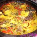 Tagine de osobuco con pimientos y patata