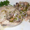 Merluza con Chirlas y gambas,