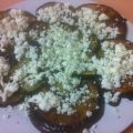 Berenjena y calabacín con queso feta