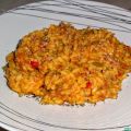 Arroz con carne picada