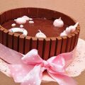 TARTA DE VAINILLA Y CHOCOLATE CON CERDITOS