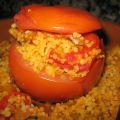 Tomates rellenos de cous cous con verduras