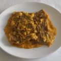Filetes de ternera en salsa de plátano