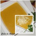 Crema de calabaza,cebolla y queso