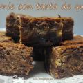Brownie con tarta de queso