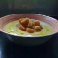CREMA DE CALABAZA CON QUESO.