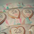 Galletas decoradas - Bodas de plata