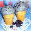 Helado de carbón dulce