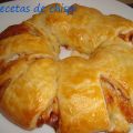 CORONA DE HOJALDRE DE JAMÓN Y QUESO