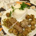 Ternera con champiñones